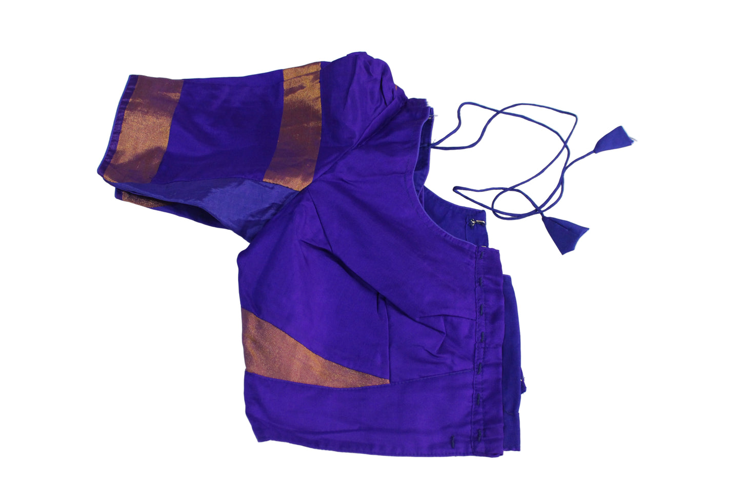 Handloom uppada pattu tissue saree with stiched blouse