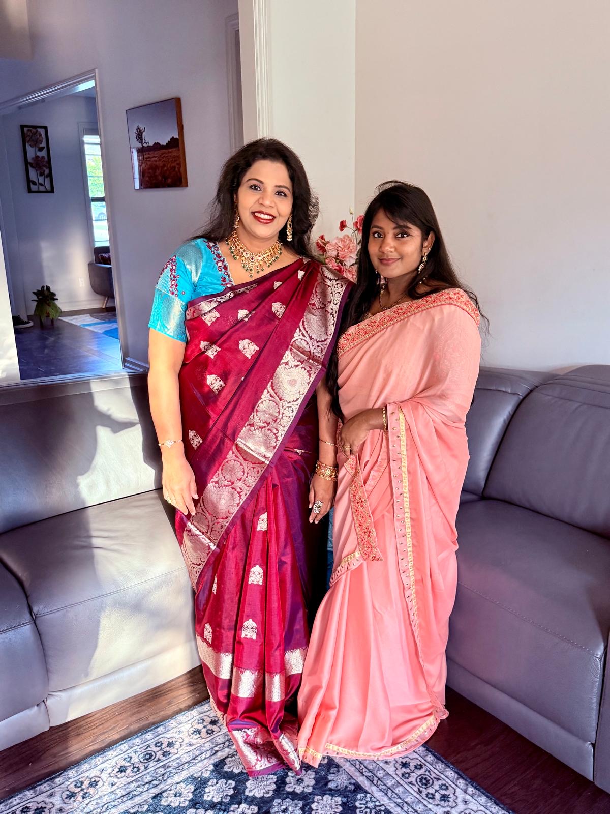 Check this Beautiful client wrapped in a venkatagiri  handloom saree