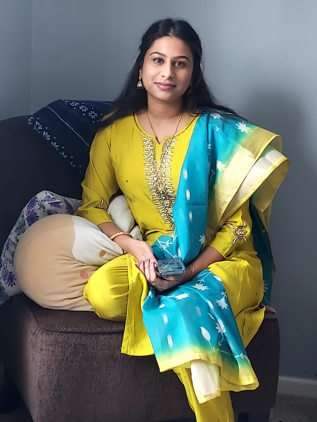 Check this Beautiful client 3 piece Party wear dress