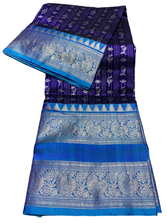 (Custom orders Shipping with in 2 weeks)Beautiful pure Venkatagiri handloom Pattu saree .