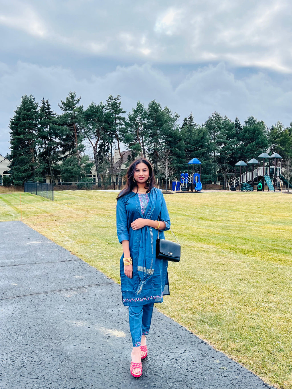 Check this Beautiful client 3 piece Party wear dress