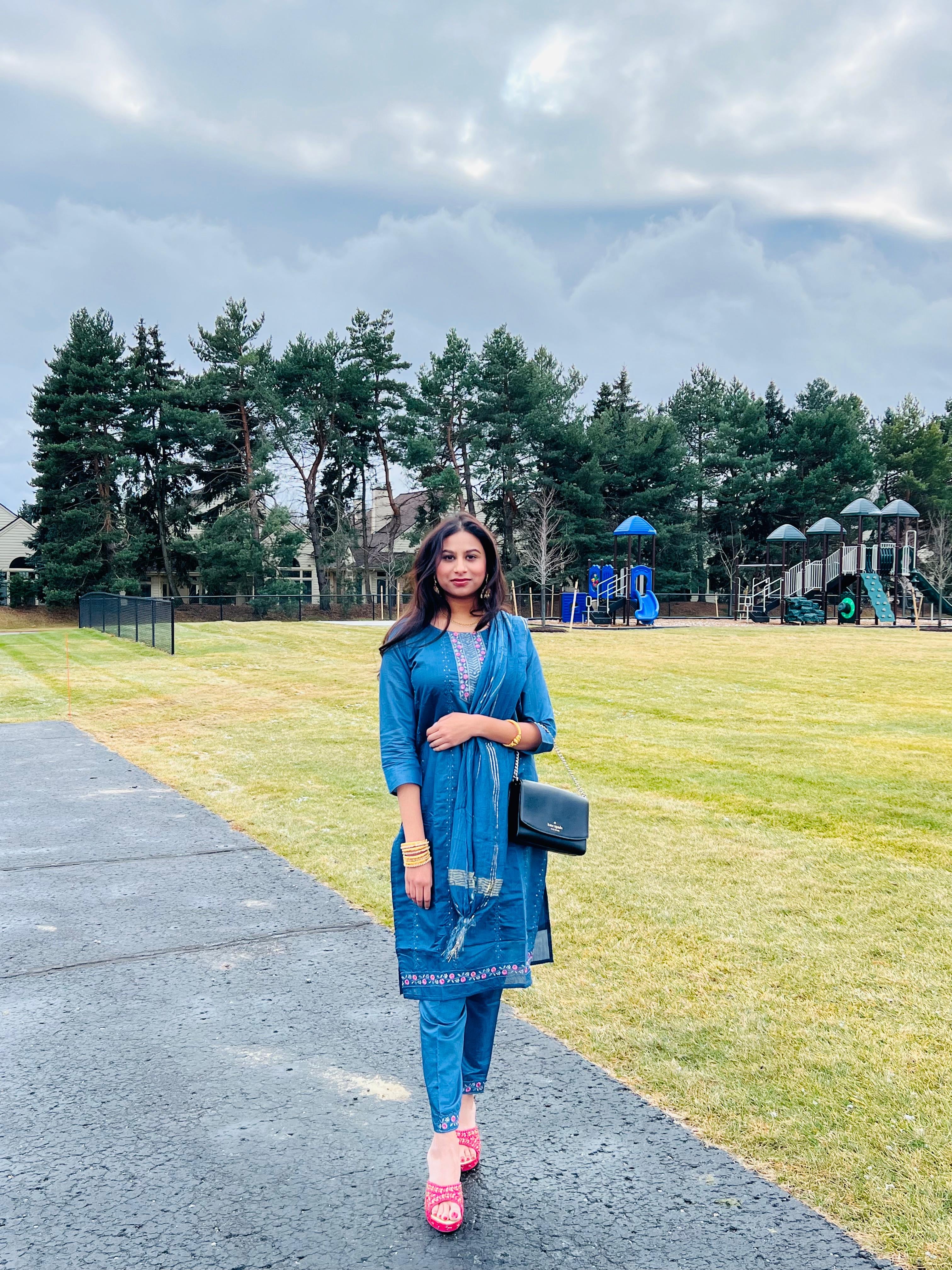 Check this Beautiful client 3 piece Party wear dress