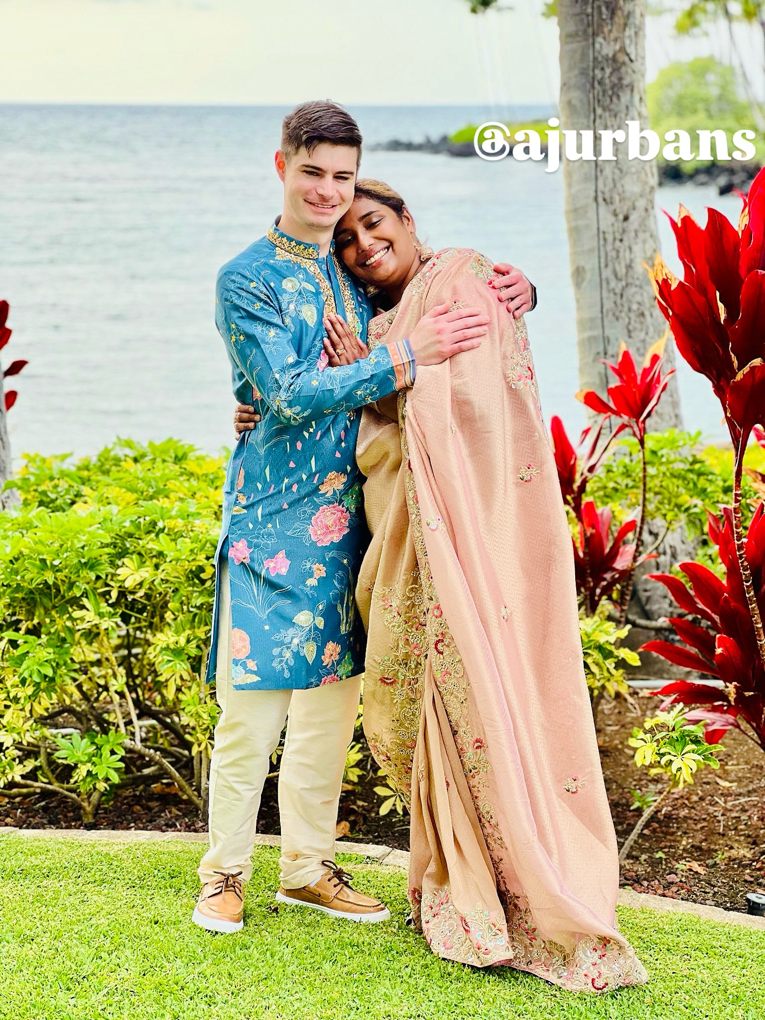 Check this Beautiful client wrapped in a Bridal handloom saree