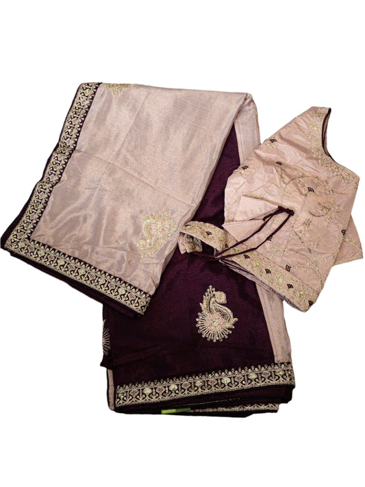 Fancy Saree with ready to wear blouse