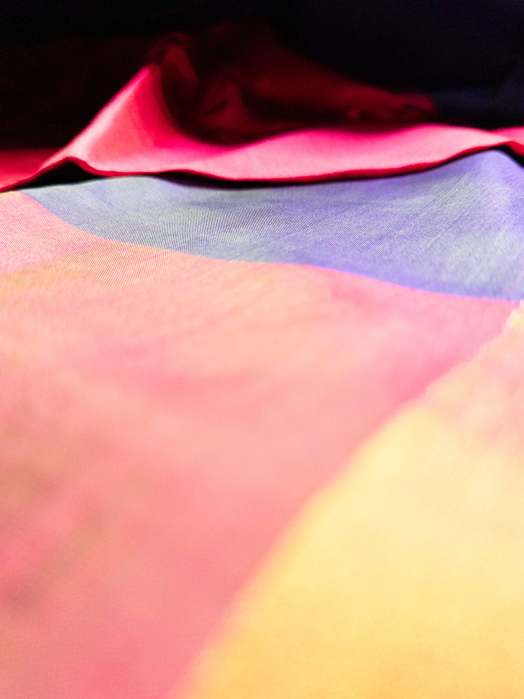 Pink and Peacock Blue Handloom Uppada Saree with Ready-to-Wear Puff Sleeve Blouse