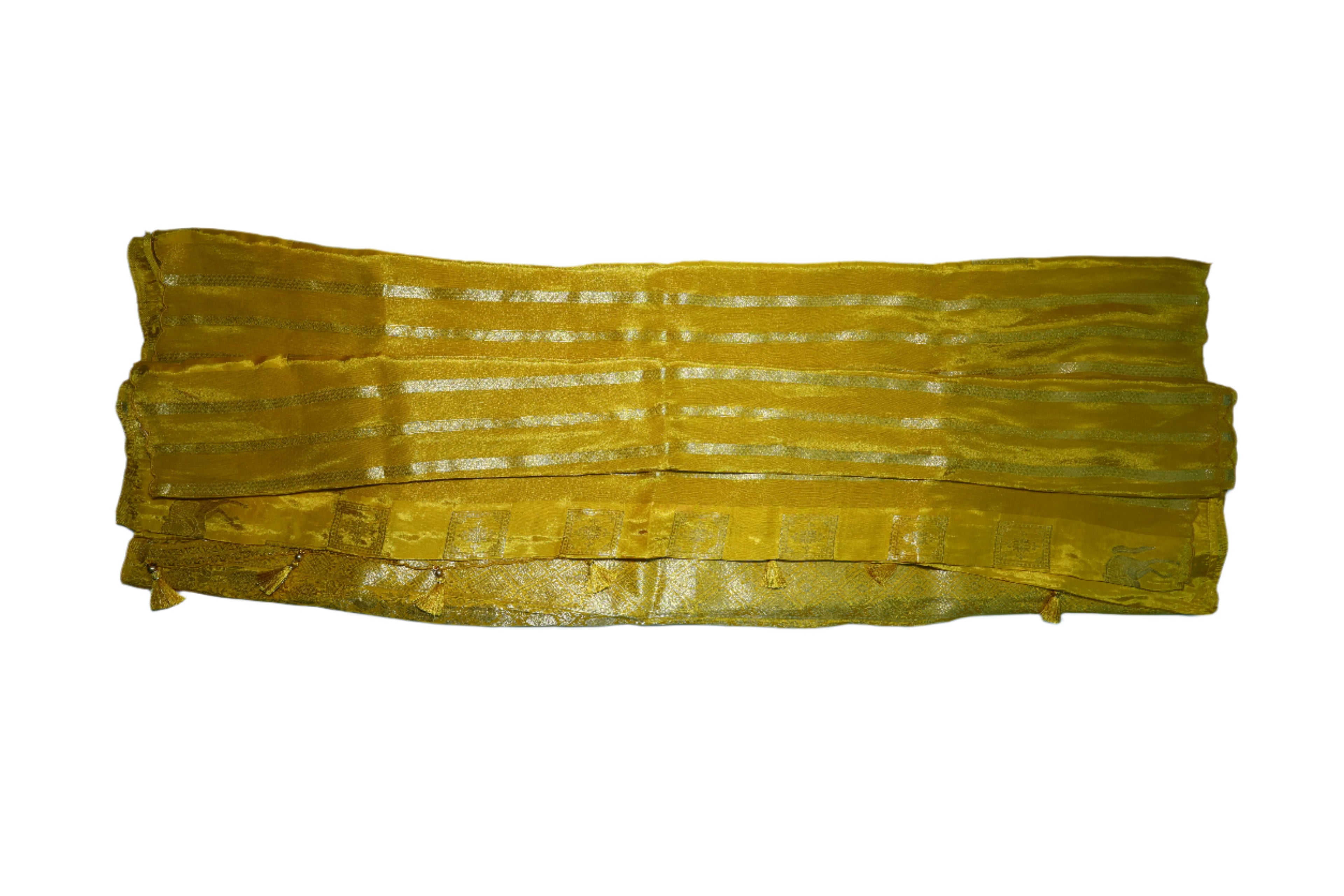 Bridal Haldi Banarasi Rangkat Saree - Pure Munga Silk for Wedding Ceremonies
