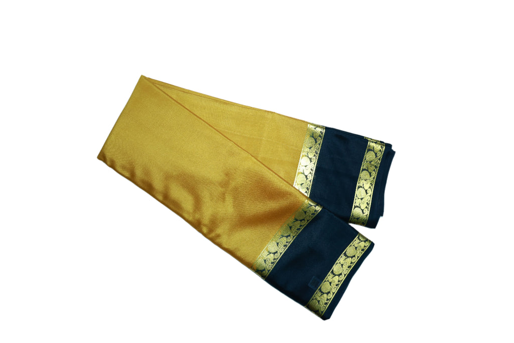 Mysore Silk Saree with Vintage Border - Silk Mark Certified