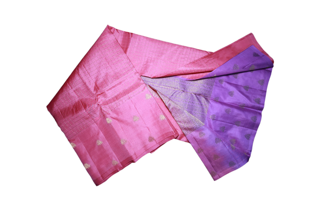 Handloom Kanchi Pattu Saree - Premium Silk with Running Blouse