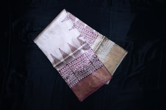 Handloom Tussar Saree