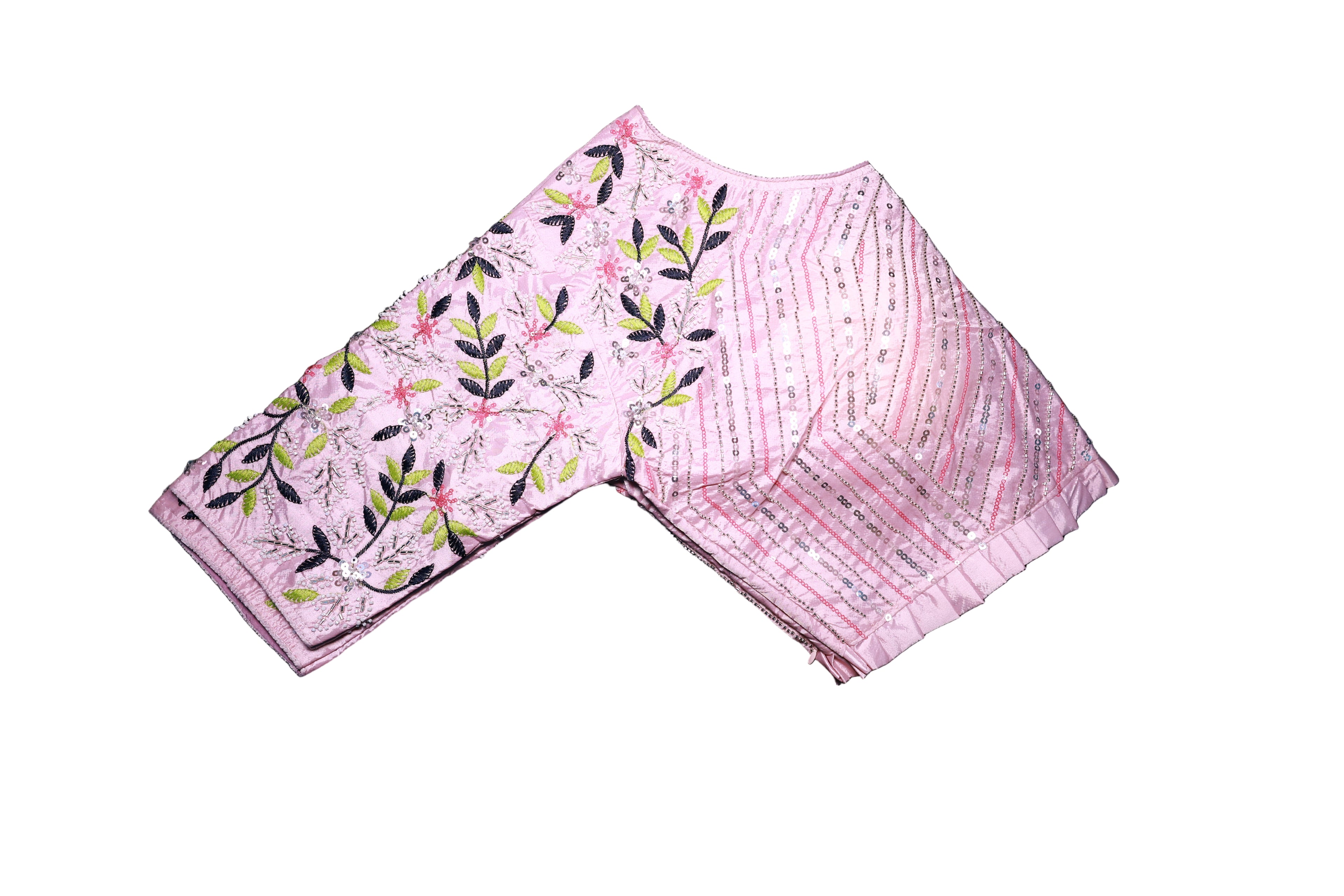 Pink Designer Party Wear Saree with Ready-to-Wear Blouse - Instant Elegance