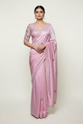 Pink Designer Party Wear Saree with Ready-to-Wear Blouse - Instant Elegance