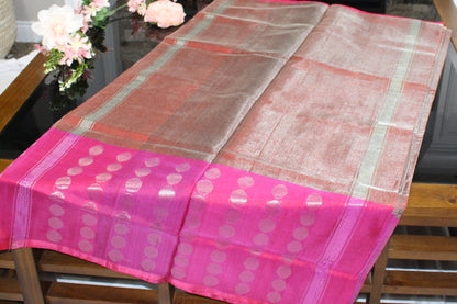 Handloom uppada pattu tissue saree