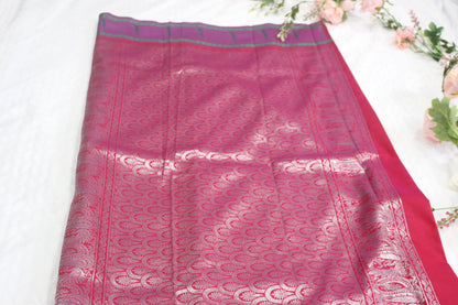 Beautiful pure Gadwal handloom Pattu saree with ready to wear blouse.