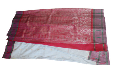 Beautiful pure Gadwal handloom Pattu saree with ready to wear blouse.