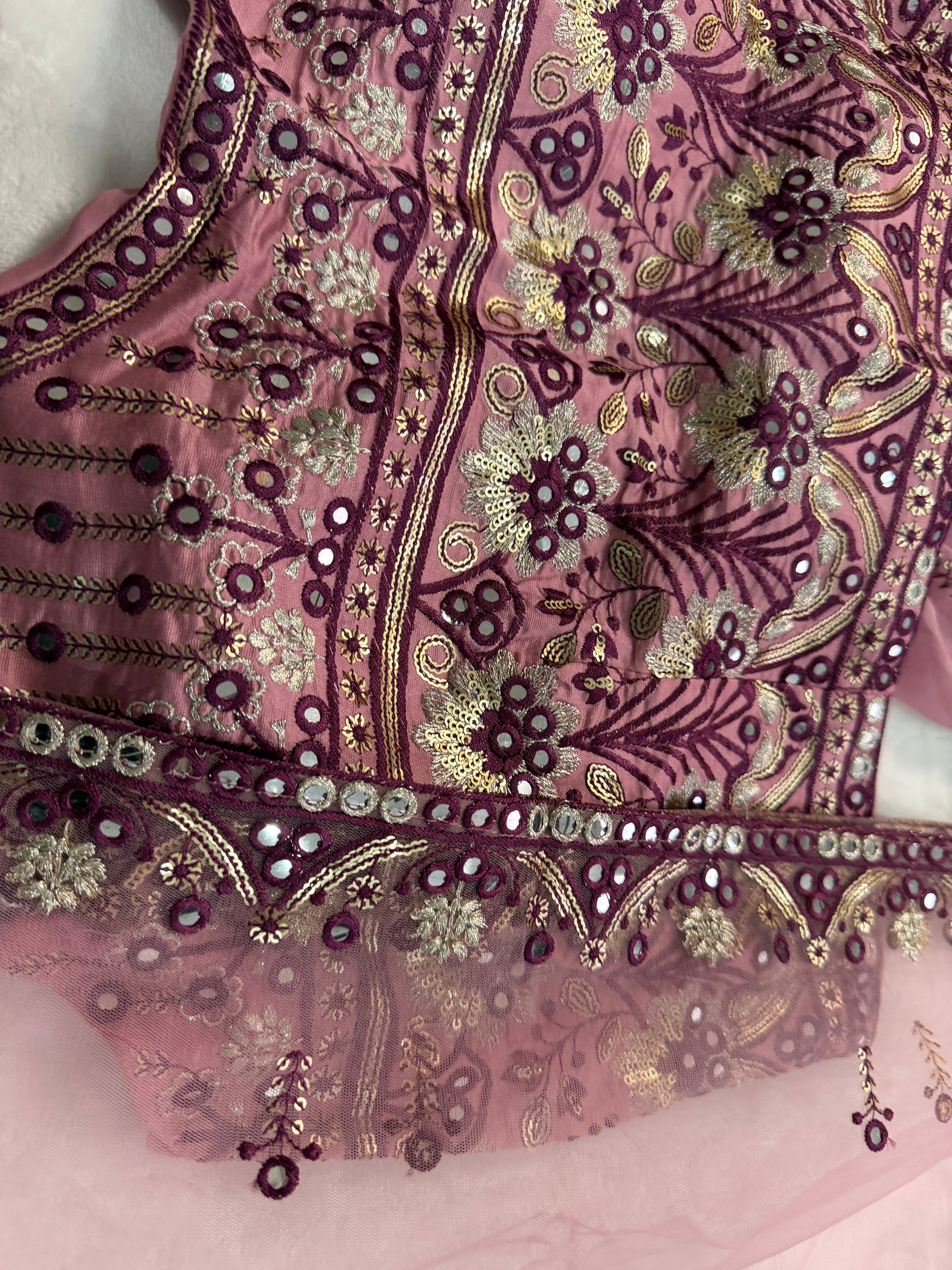 Beautiful Party Wear Lehenga with Ready-to-Wear Blouse & Dupatta - 3 Piece Set