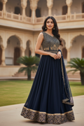 2 Piece Anarkali Dress - Elegant Indian Ethnic Party Wear