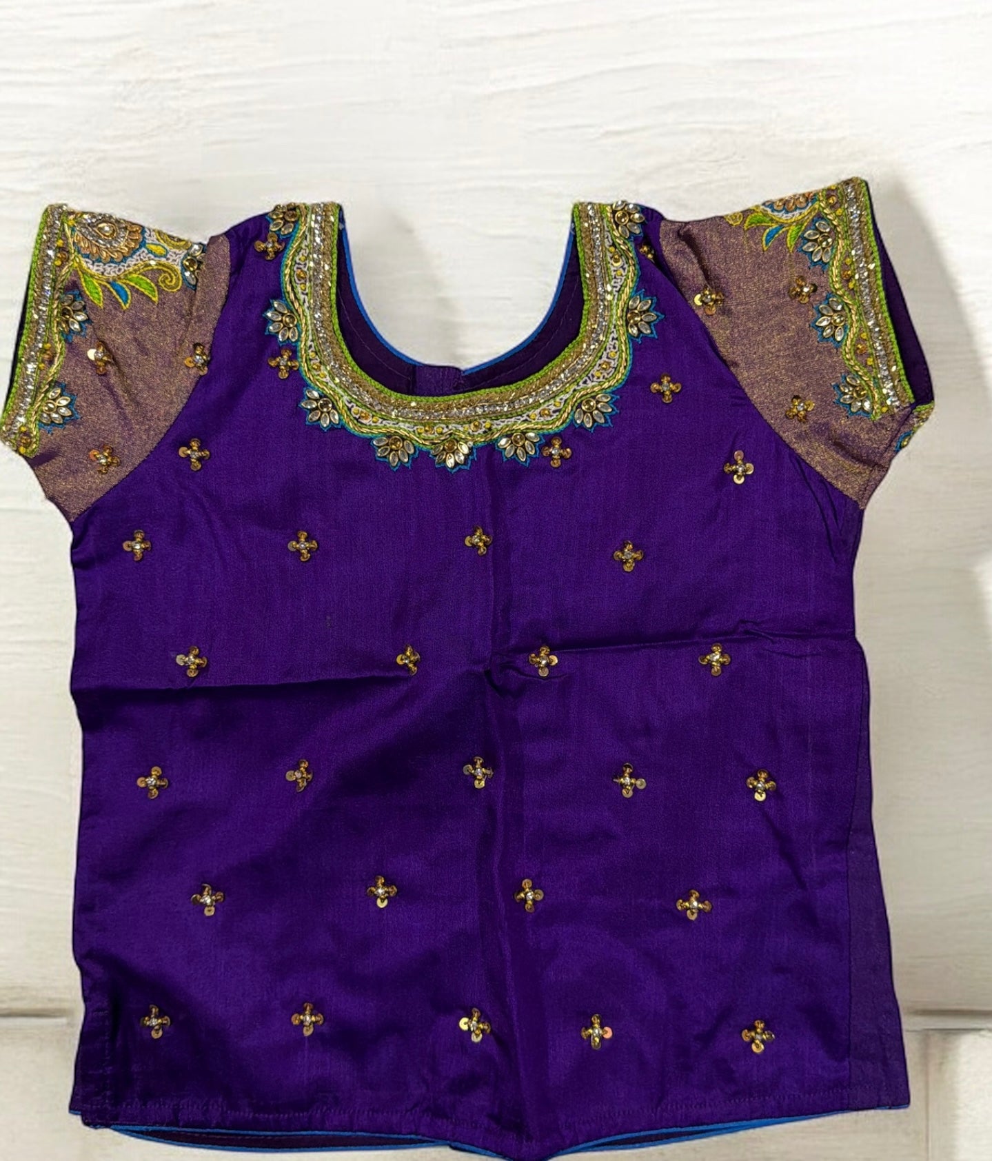 Handloom Pochampally Pattu Pavadai for Girls(4 to 5 year old )