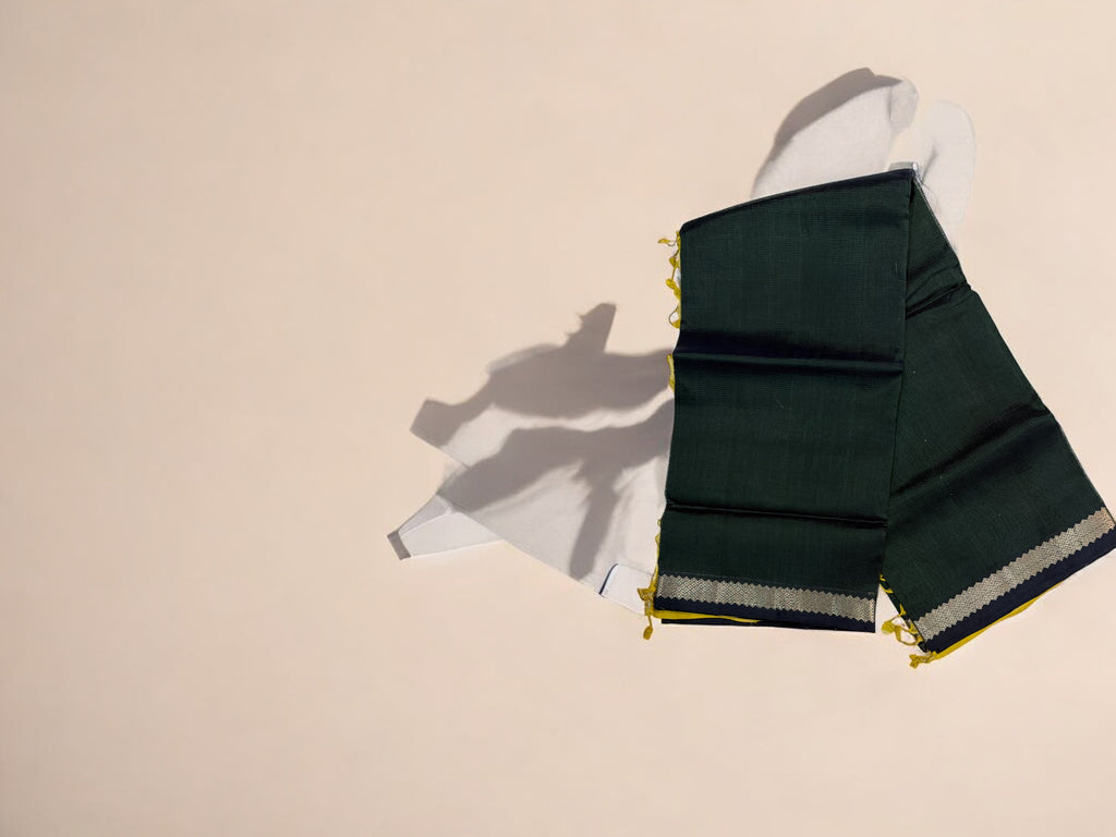 Handloom Mangalagiri Pattu Saree - Traditional Cotton Silk Weave