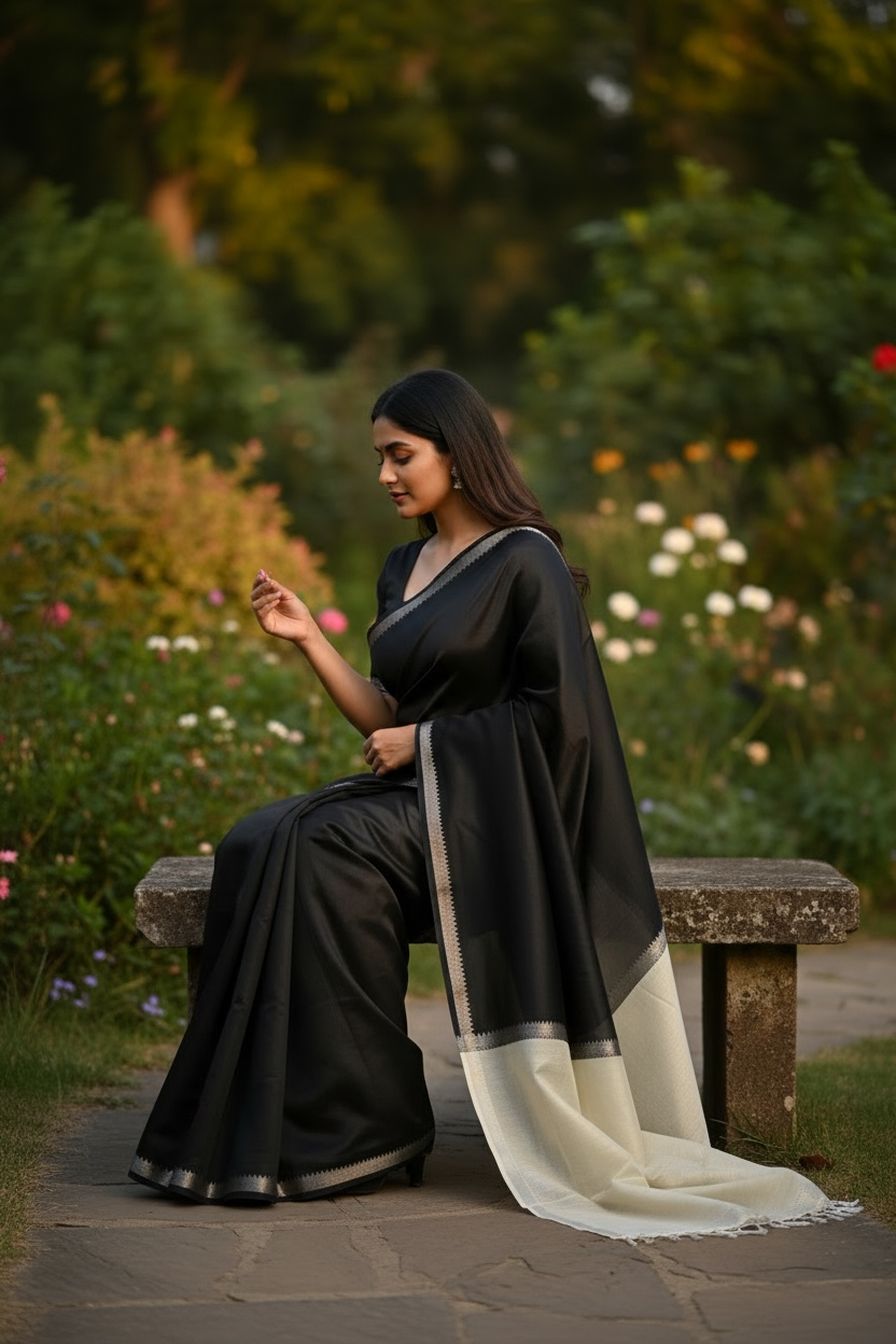 Handloom Mangalagiri Pattu Saree - Traditional Cotton Silk Weave